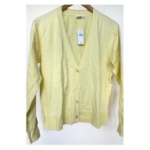 GAP Pastel Yellow Cardigan Sweater